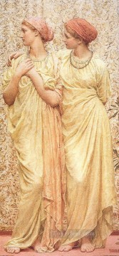 アルバート・ジョセフ・ムーア Painting - トパーズの女性像 アルバート・ジョセフ・ムーア